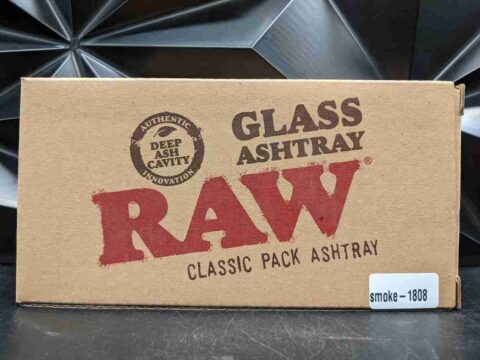 RAW GLASS ASHTRAY