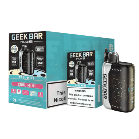 GEEK BAR PULSE X 25K PUFFS DISPOSABLE 5% - COOL MINT - 5/PACK